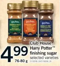 Fortinos Club House Harry Potter finishing sugar offer