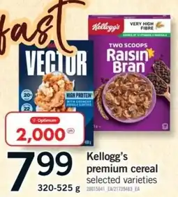 Fortinos Kellogg's premium cereal offer