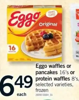 Fortinos eggo waffles or pancakes offer