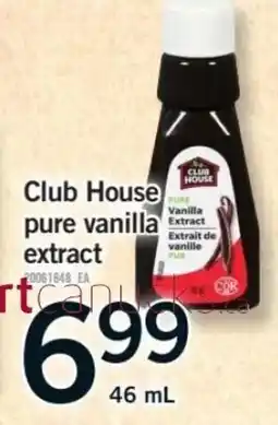 Fortinos Club House pure vanilla extract offer
