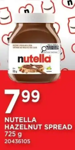 Fortinos nutella hazelnut spread offer