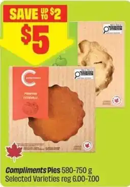 FreshCo Compliments pies offer