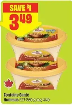 FreshCo Fontaine Santé Hummus offer