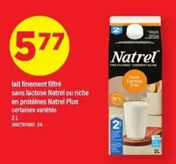 Maxi Natrel lait finement filtré sans lactose ou riche en protéines Natrel Plus offer