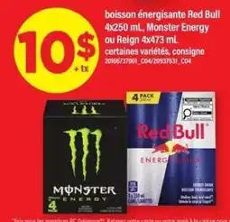 Maxi Red Bull Monster Energy or Reign offer