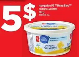 Maxi PC menu bleu original margarine offer