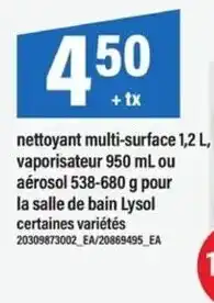 Maxi Lysol nettoyant multi-surface offer