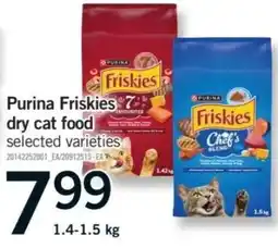 Fortinos Purina Friskies dry cat food selected varieties offer