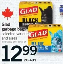 Fortinos Glad garbage bags offer