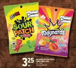 Metro Maynards or Sour Patch candy small bags offer