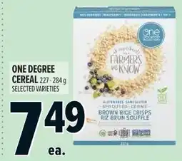 Metro One Degree cereal offer
