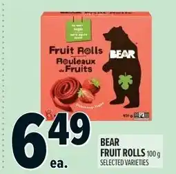Metro Bear fruit rolls offer