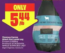 FreshCo Thomas Farms Short Cut Lamb Leg offer