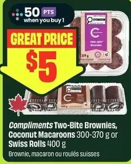 FreshCo Compliments Two-Bite Brownies offer