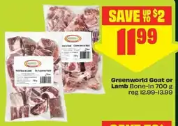 FreshCo Greenworld Goat or Lamb Bone-in offer