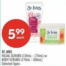 Shoppers Drug Mart St. Ives facial scrubs or body scrubs offer