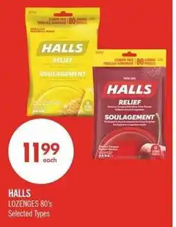 Shoppers Drug Mart Halls lozenges offer