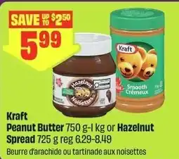 FreshCo Kraft Peanut Butter 750 g-1 kg or Hazelnut Spread offer