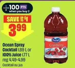 FreshCo Ocean Spray Cocktail offer
