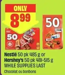 FreshCo Nestlé 50 pk or Hershey's 50 pk offer