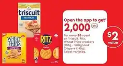 Shoppers Drug Mart Triscuit Ritz Wheat Thins Crispers offer