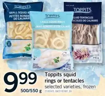 Toppits squid rings or tentacles
