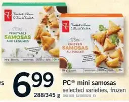 Fortinos PC mini samosas offer