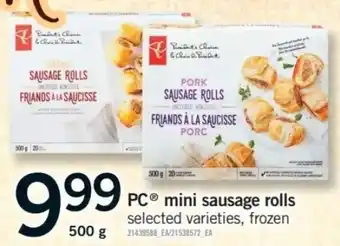 PC mini sausage rolls