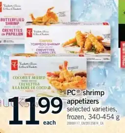 Fortinos PC shrimp appetizers offer