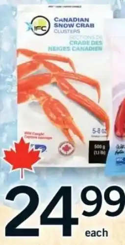 Fortinos IFC Canadian Snow Crab Clusters offer