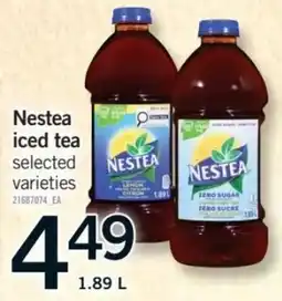 Fortinos Nestea iced tea selected varieties offer
