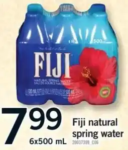 Fortinos Fiji natural spring water offer