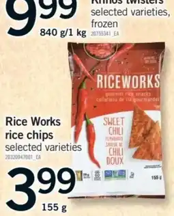 Fortinos Rice Works rice chips offer
