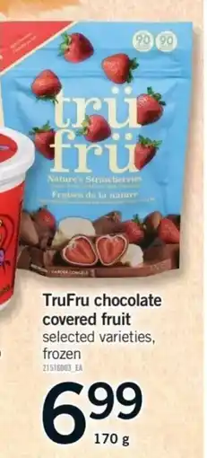 Fortinos TruFru chocolate covered fruit offer
