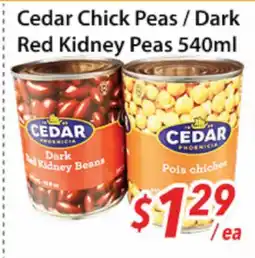 Bestco Food Mart Cedar Chick Peas / Dark Red Kidney Peas offer