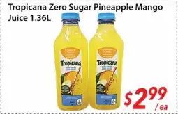 Bestco Food Mart Tropicana Zero Sugar Pineapple Mango Juice offer