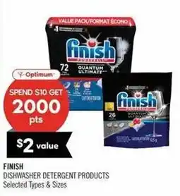 Shoppers Drug Mart Finish dishwasher detergent products offer