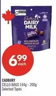 Shoppers Drug Mart Cadbury cello bags offer