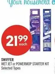 Shoppers Drug Mart Swiffer wet jet or powermop starter kit offer