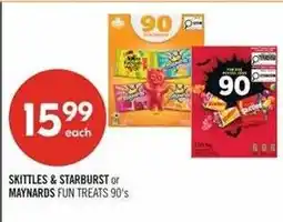 Shoppers Drug Mart Skittles & Starburst or Maynards fun treats offer