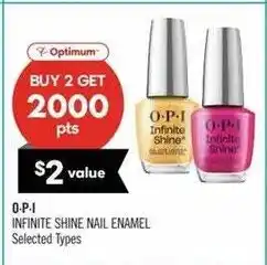 Shoppers Drug Mart O-P-I infinite shine nail enamel offer