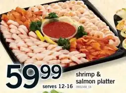 Fortinos shrimp & salmon platter offer
