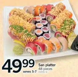 Fortinos San platter offer