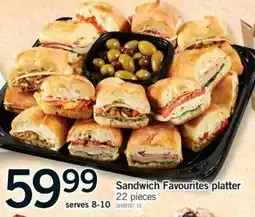 Fortinos Sandwich Favourites platter offer