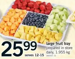 Fortinos large fruit tray offer