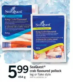 Fortinos SeaQuest crab flavoured pollock offer