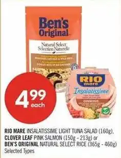 Shoppers Drug Mart Rio mare insalatissime light tuna salad offer