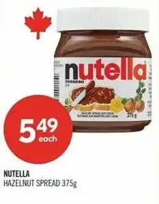 Shoppers Drug Mart Nutella hazelnut spread offer