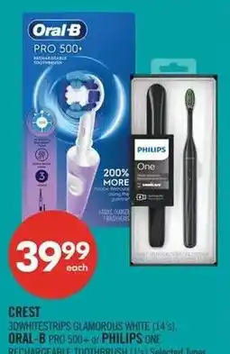 Shoppers Drug Mart Crest 3dwhitestrips glamorous white offer