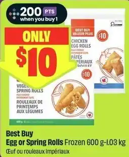 FreshCo Best Buy Egg or Spring Rolls Frozen offer